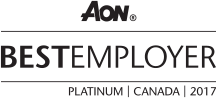 AON Best Employer, Platinum, Canada, 2017
